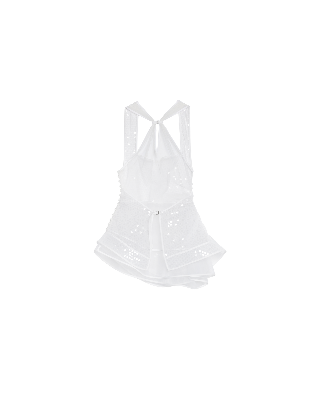 Débardeur Perle à sequins - White