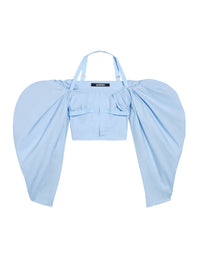 LIGHT BLUE LE HAUT TAFFETAS