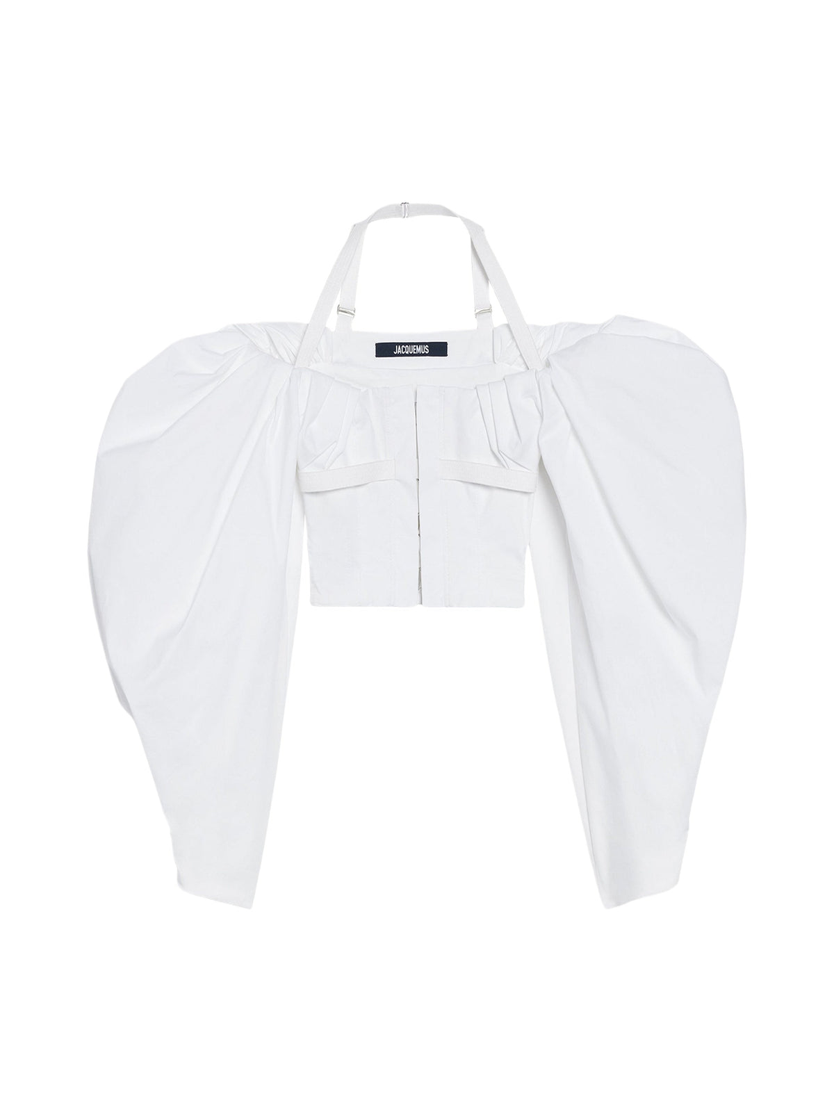 Blouse à manches bouffantes - White