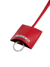 Porte-clé Bagage en cuir - Medium Red