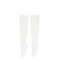 WHITE LES BAS DENTELL