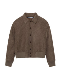 DARK BROWN LE BOMBER FELTRO