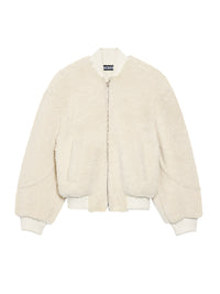 Blouson Pilou en cuir - Off-White