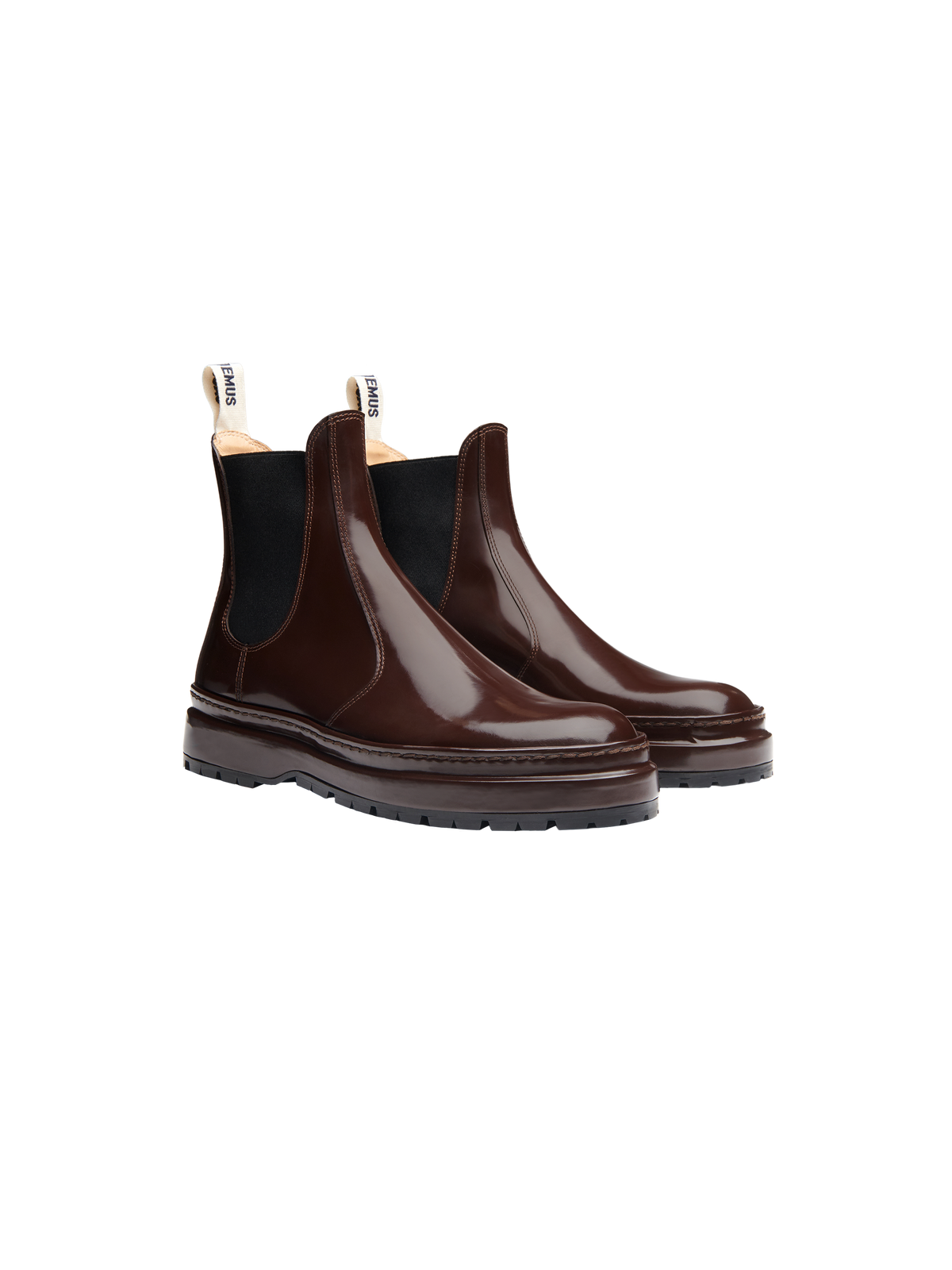 190€ / 1 sold //1 QTY / ST100%   Bottines Pavane en cuir - Dark Brown