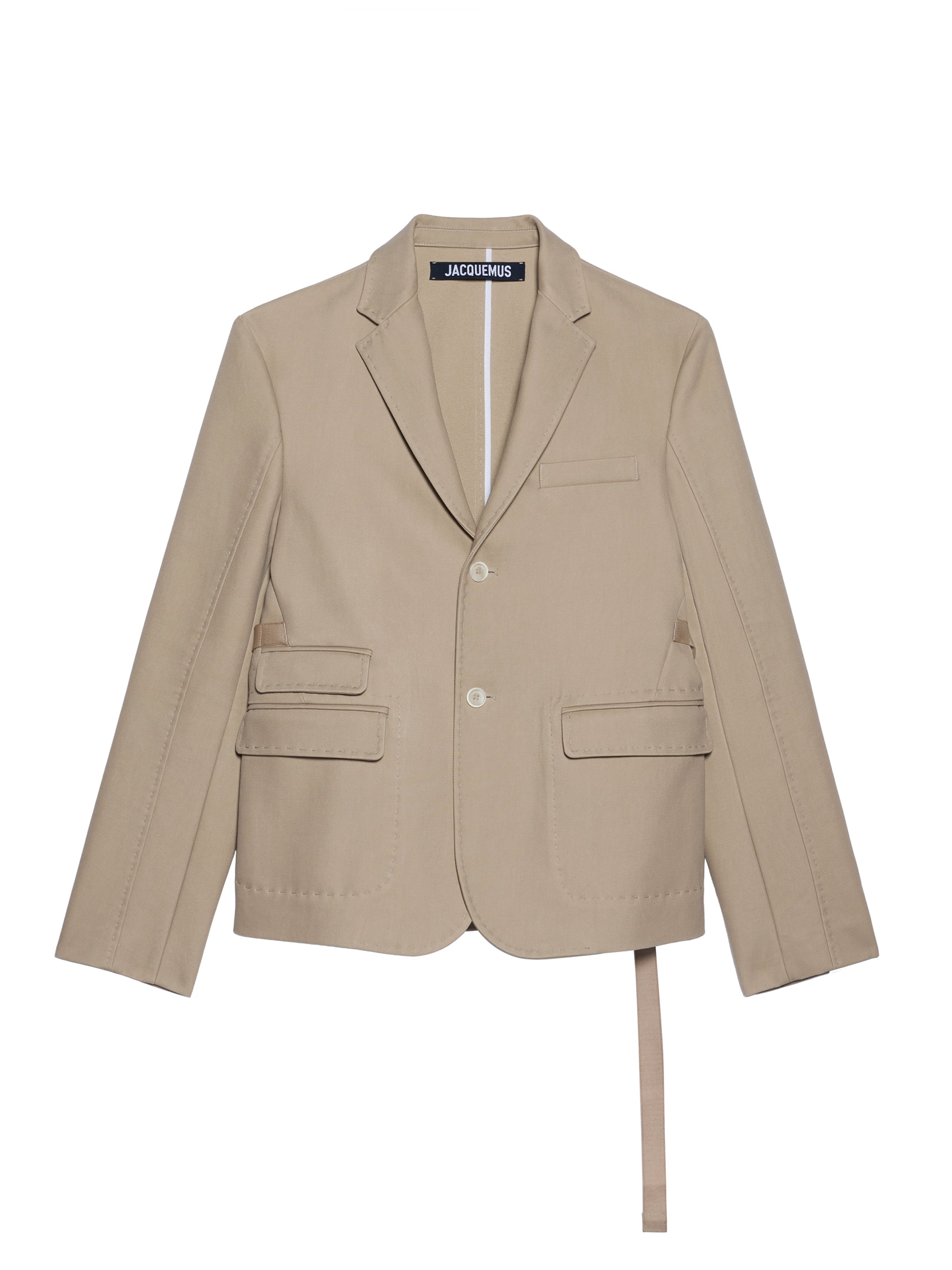 Veste Piccinni droite à quatre poches - Beige