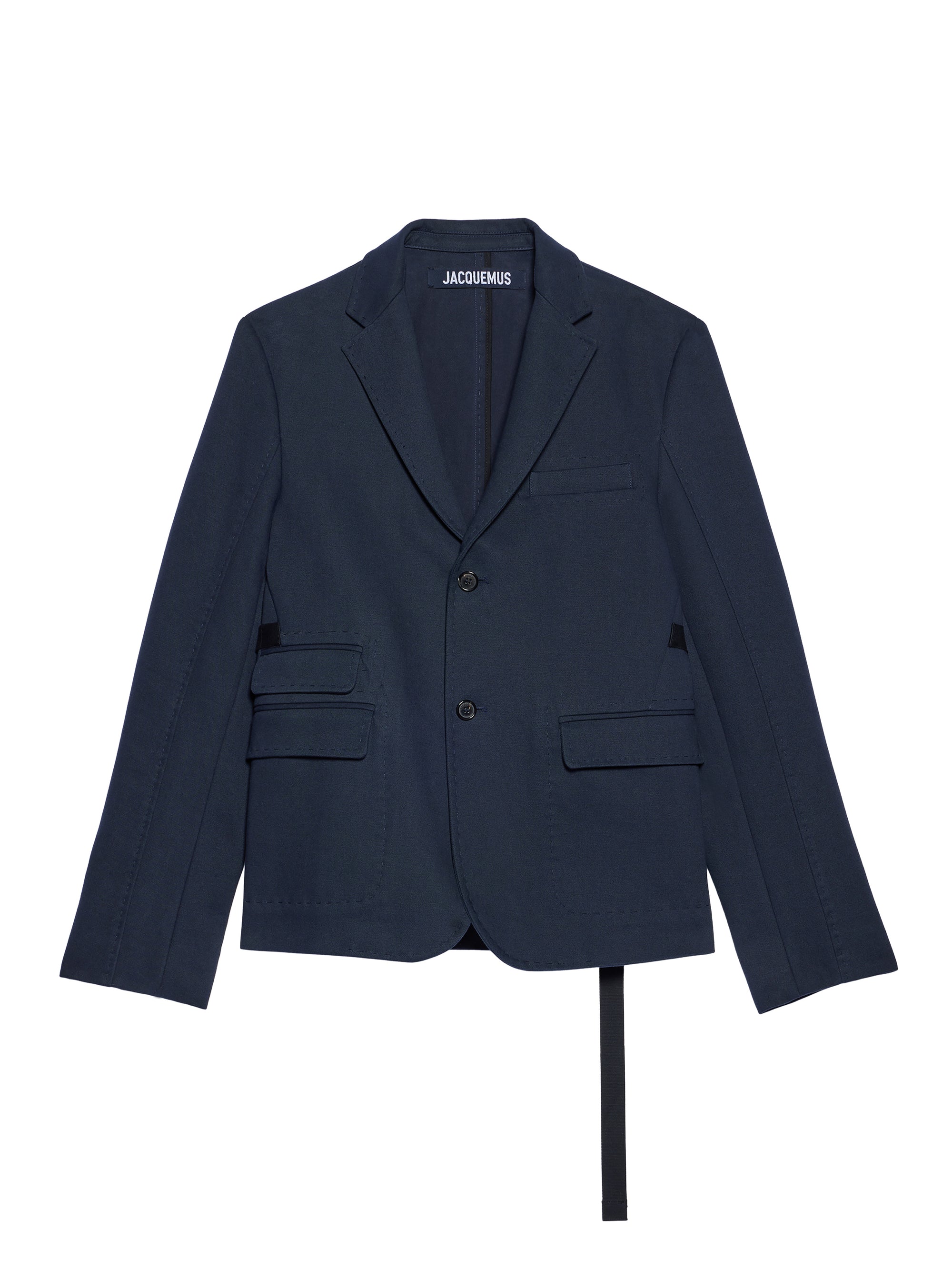 Veste Piccinni droite à quatre poches - Dark Navy