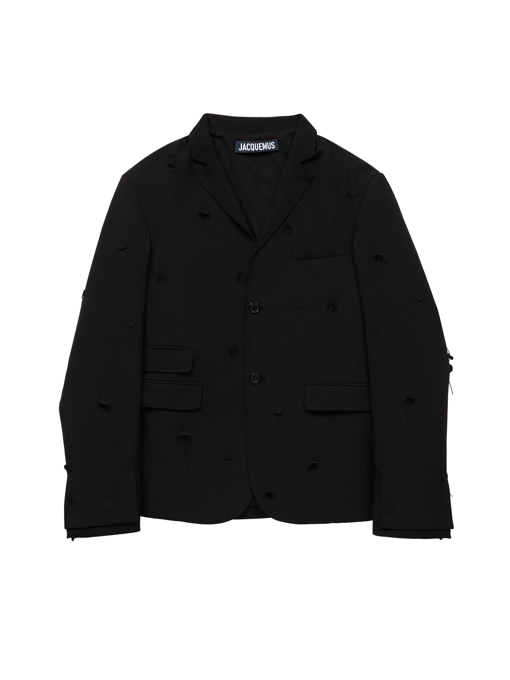 Veste Piccinni Brodee en laine - Black & Black Dots