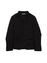 BLACK & BLACK DOTS EMBROI LA VESTE PICCINNI BRODEE