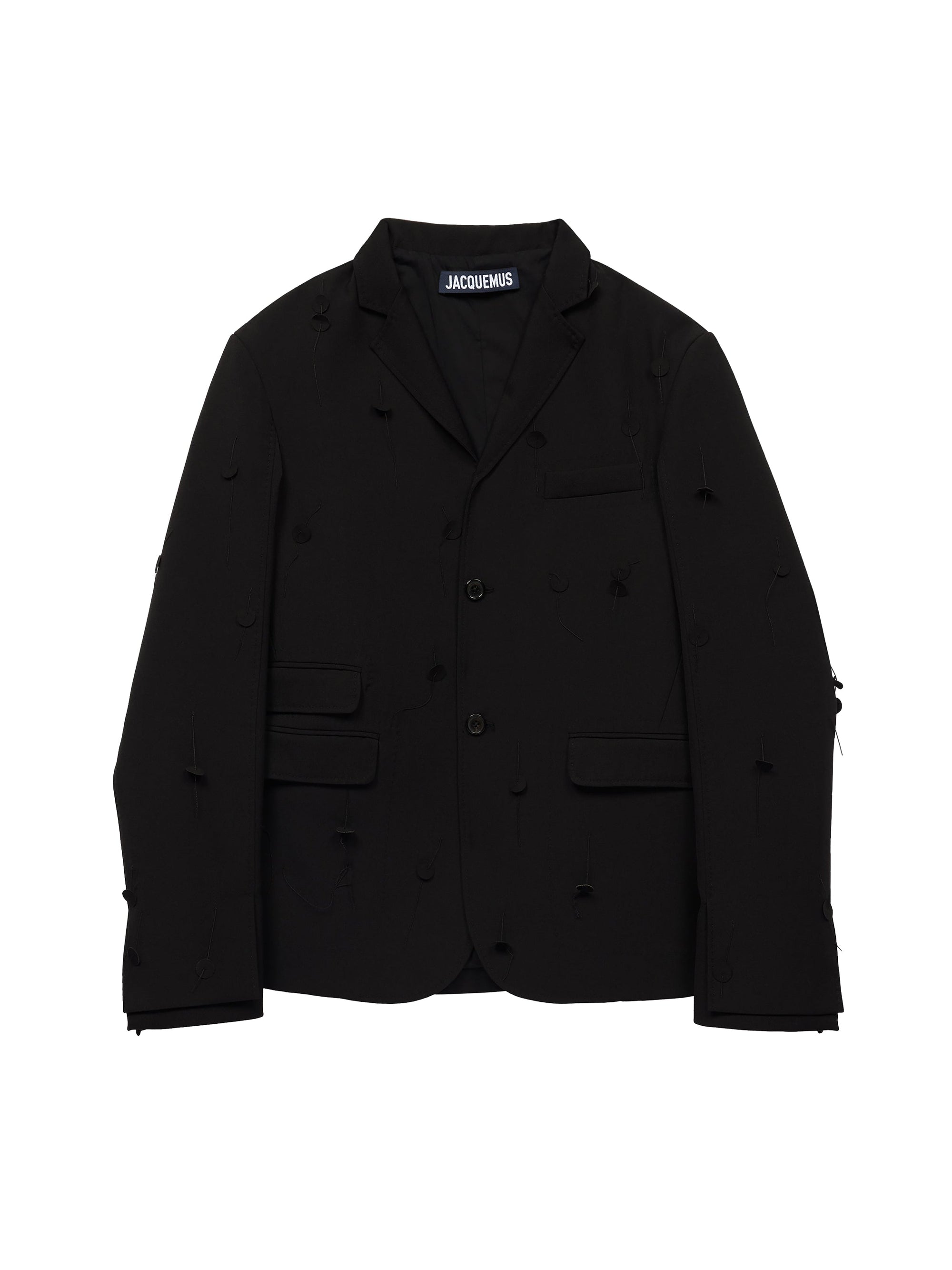 BLACK & BLACK DOTS EMBROI LA VESTE PICCINNI BRODEE