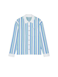 Chemise polo en maille - Multi-White