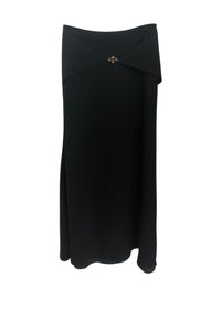 Jupe midi en satin - Black