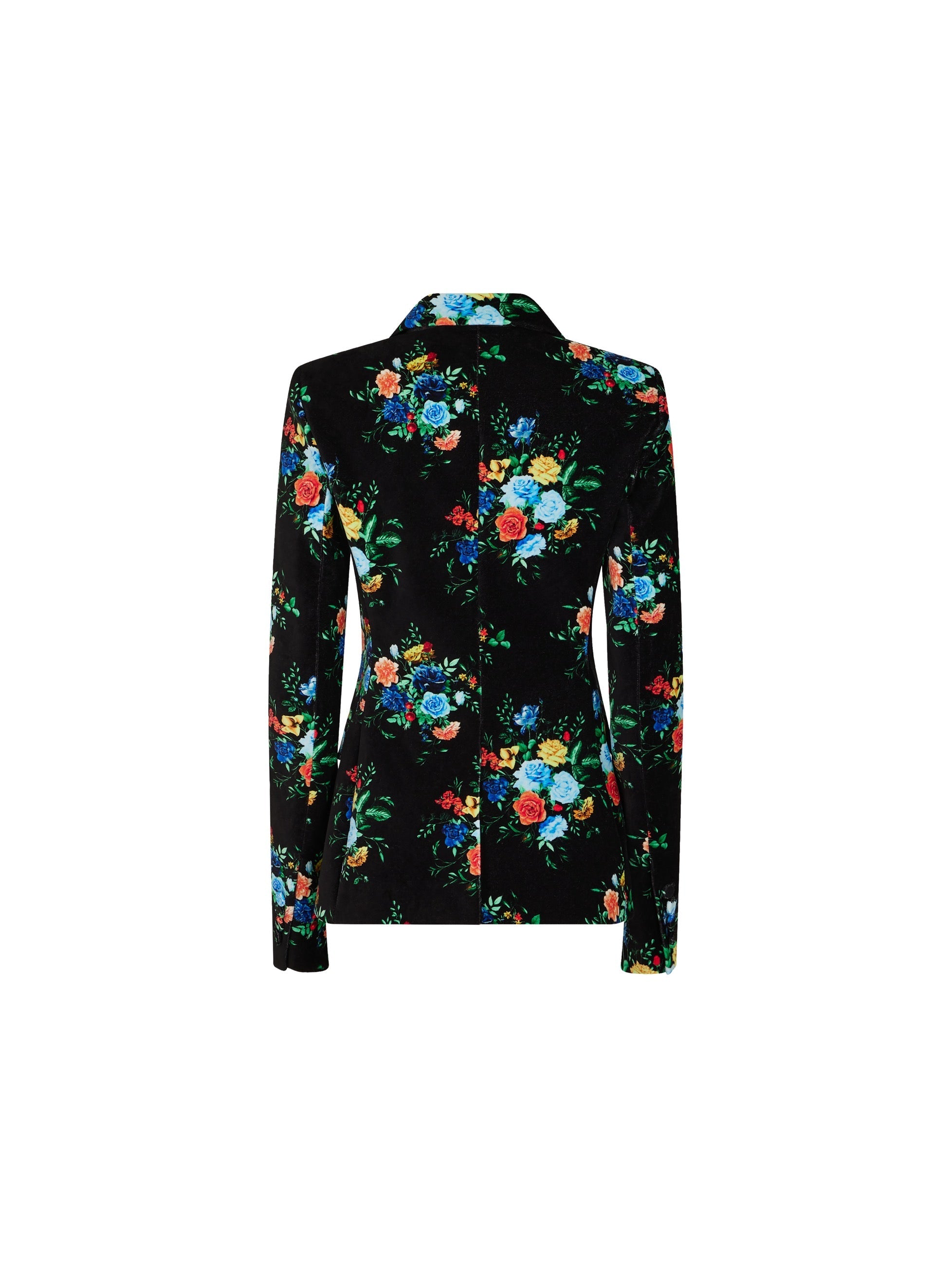 Manton Black Flower Veste - Manton Black Flower