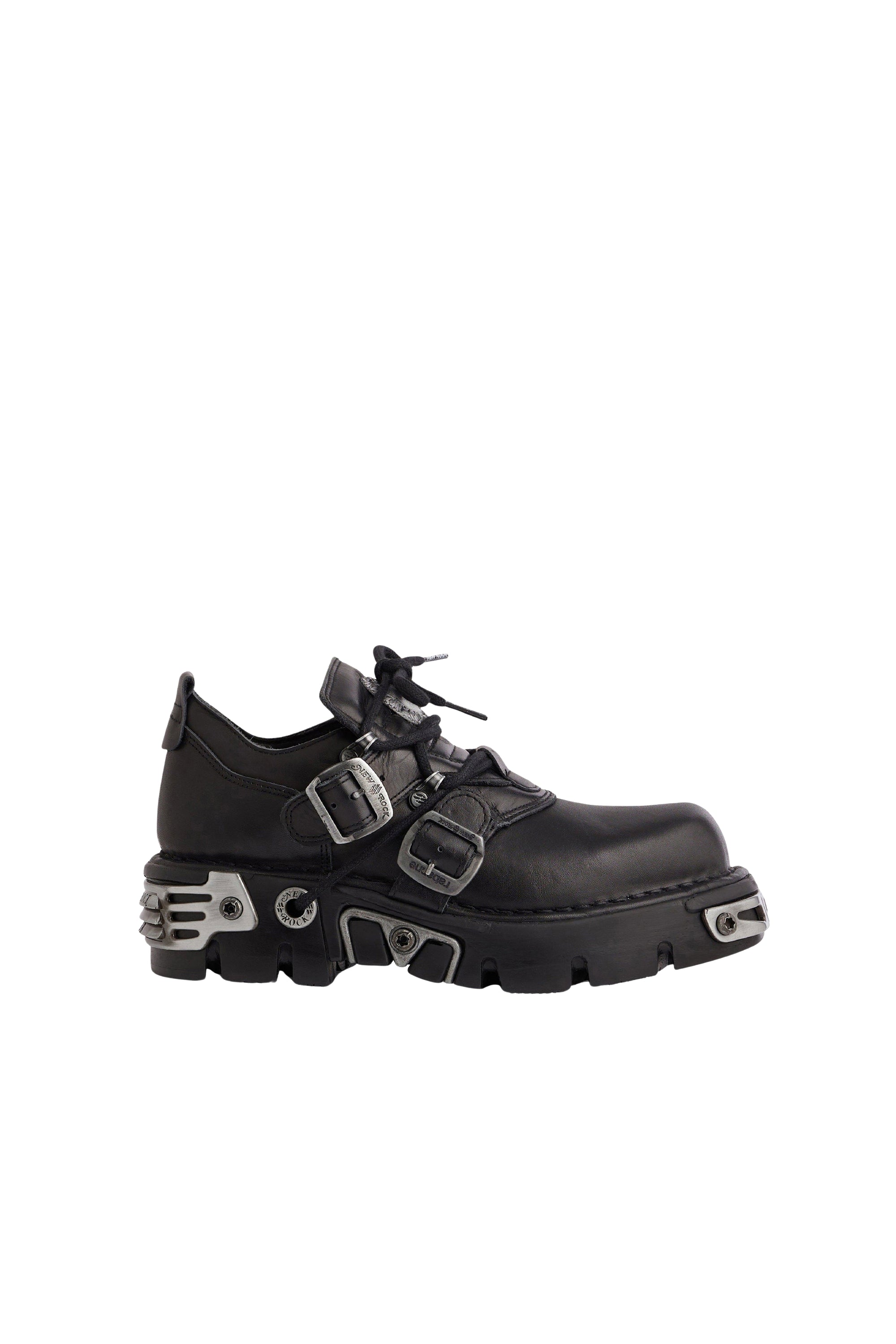 Rabanne x New Rock leather boots - Black