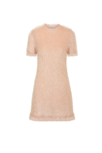 Textured short dress - Light Pink