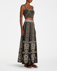 Cindarella strappy crop top - Black