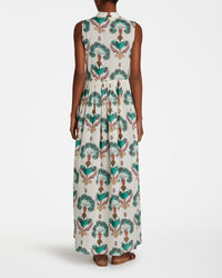 Button-up maxi dress - Green