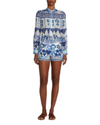 Printed shorts - Blue