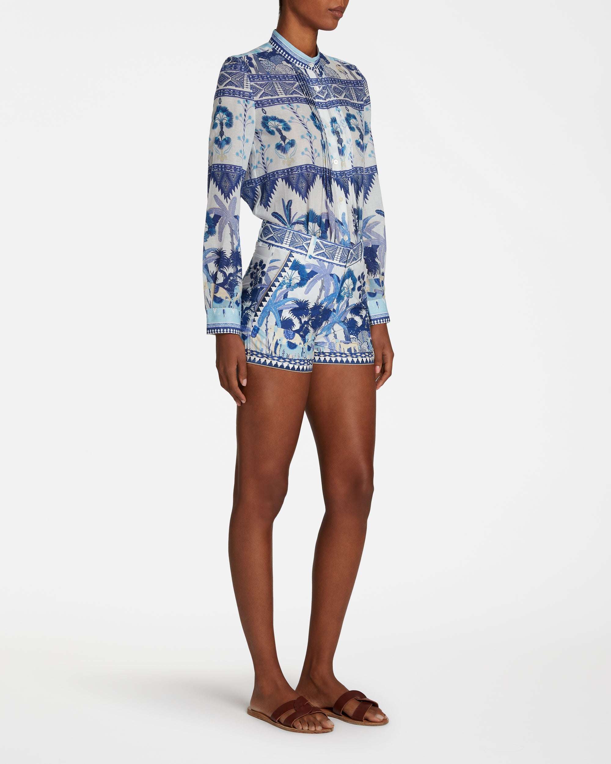 Printed shorts - Blue