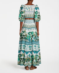 Blouse courte Thaia à nouer - Green