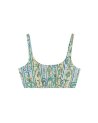 Judith strappy crop top - Blue