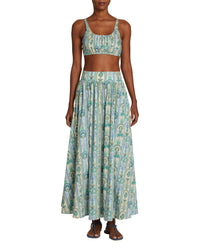 Judith strappy crop top - Blue