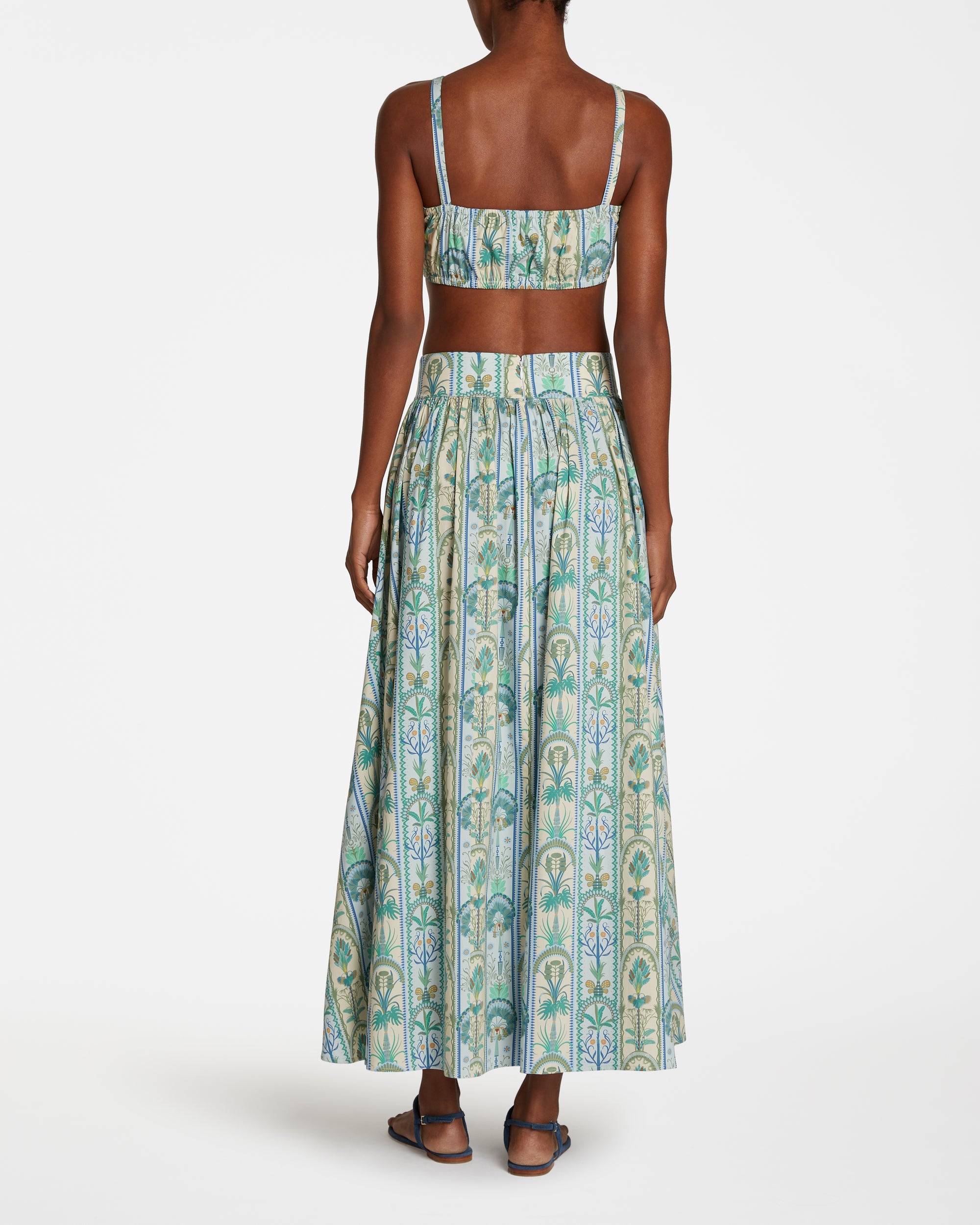 Judith strappy crop top - Blue
