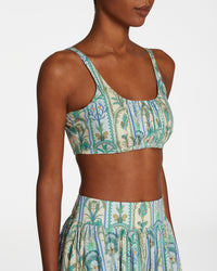 Judith strappy crop top - Blue