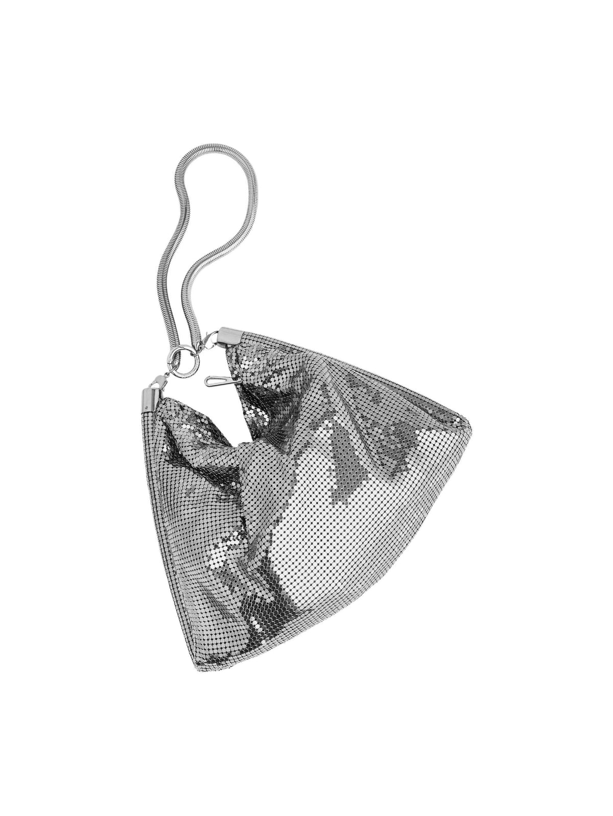 Silver chainmail pocket bag