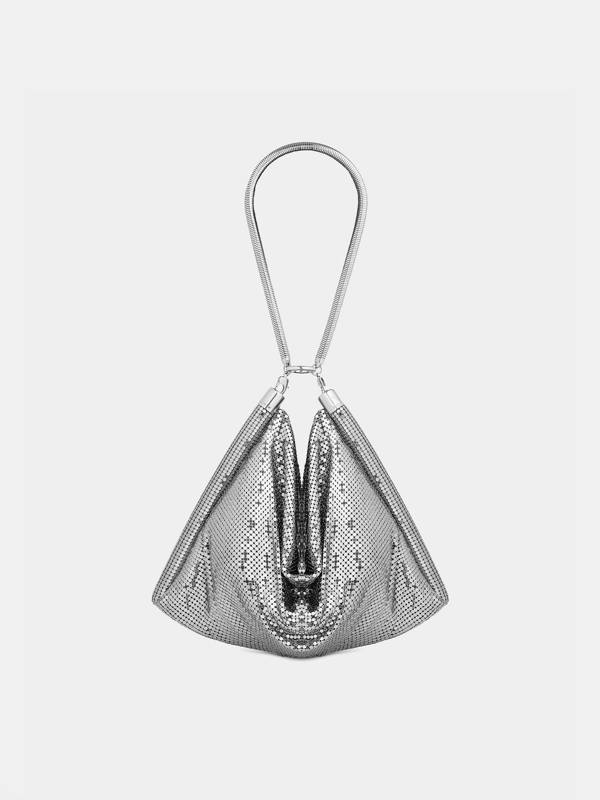 Silver chainmail pocket bag