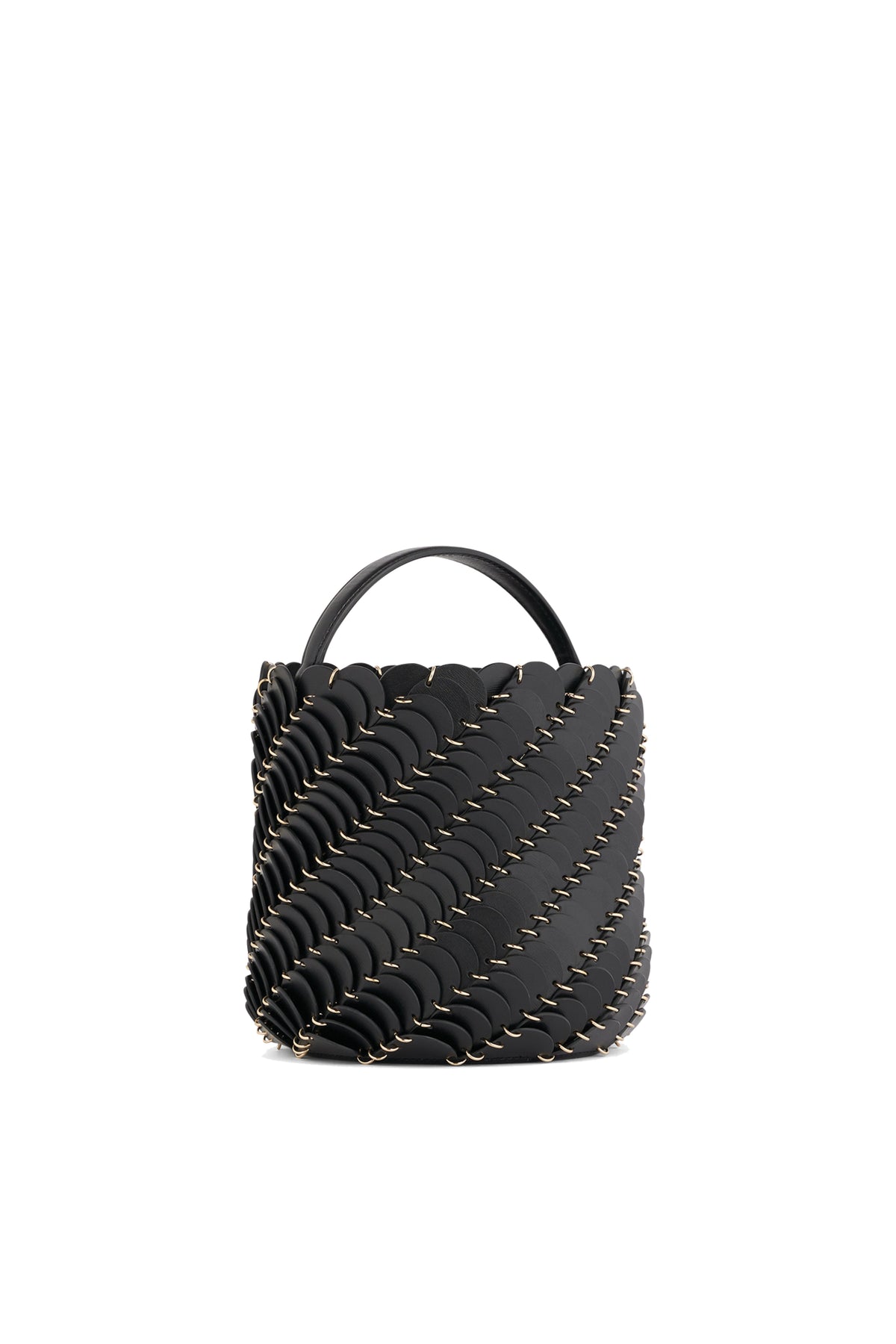 Sac seau Paco en cuir - Black