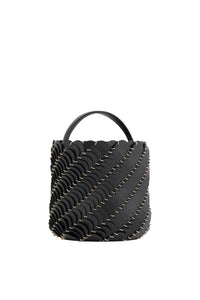Paco leather bucket bag - Black