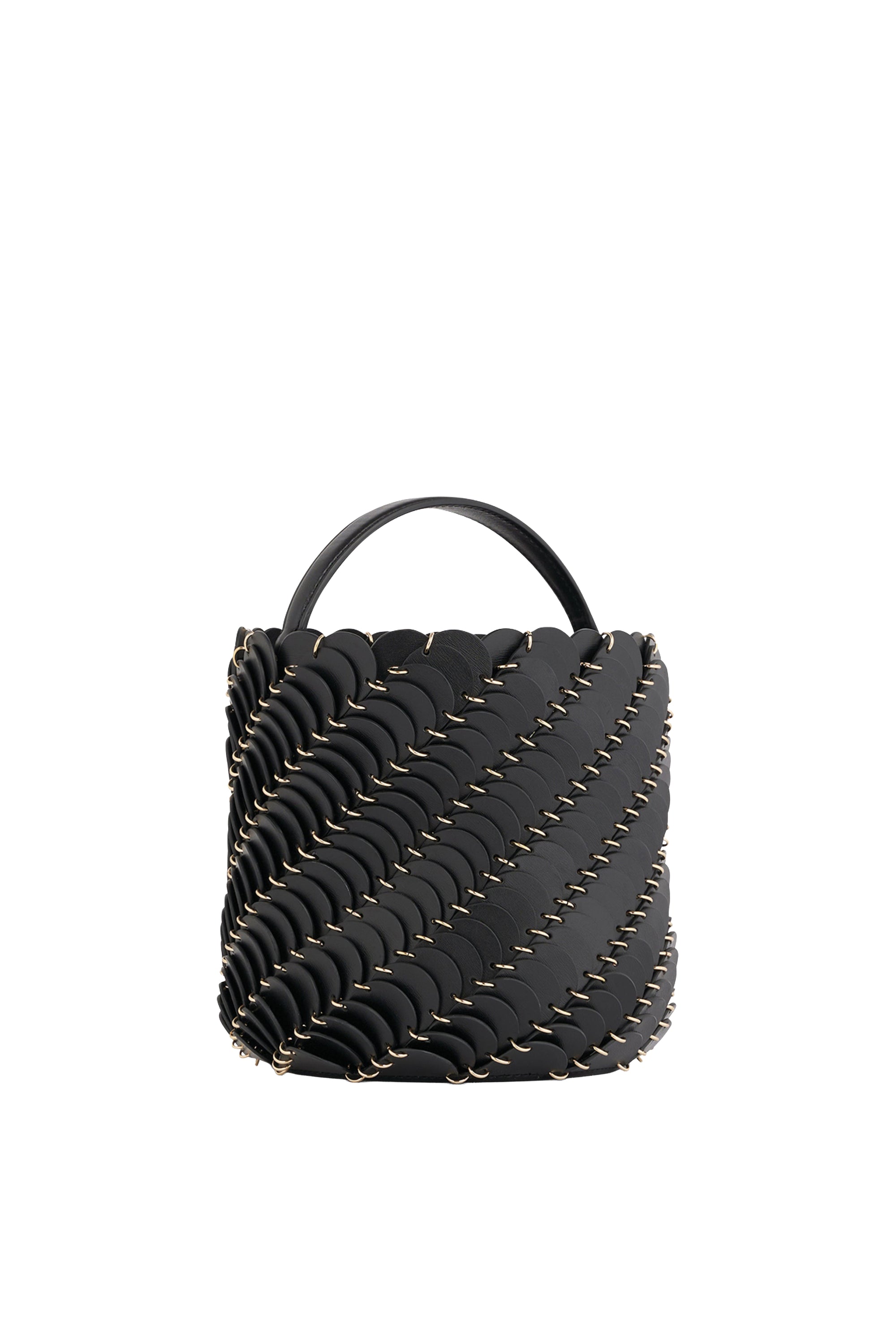 Paco leather bucket bag - Black