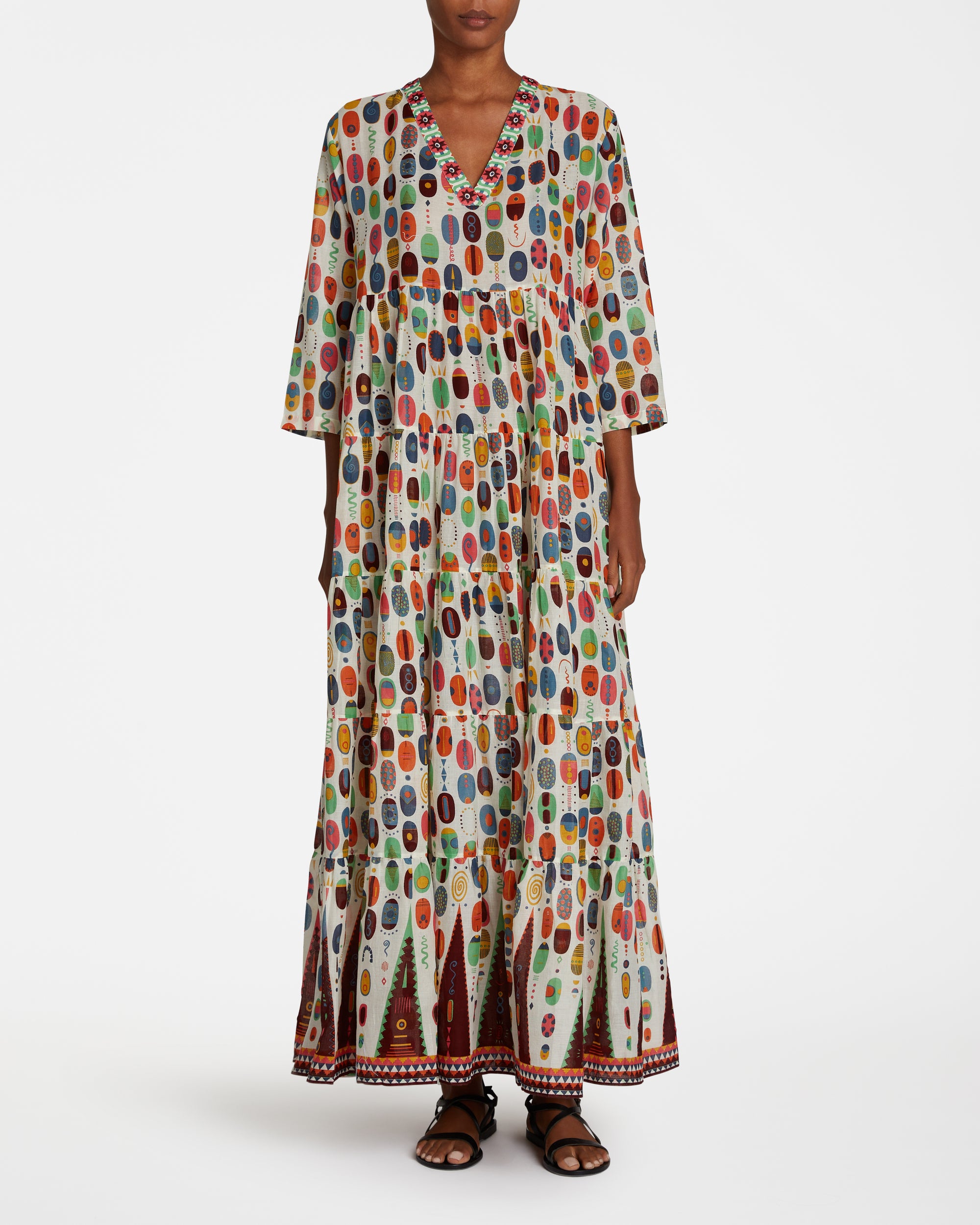 Long Caftan - Multicolor