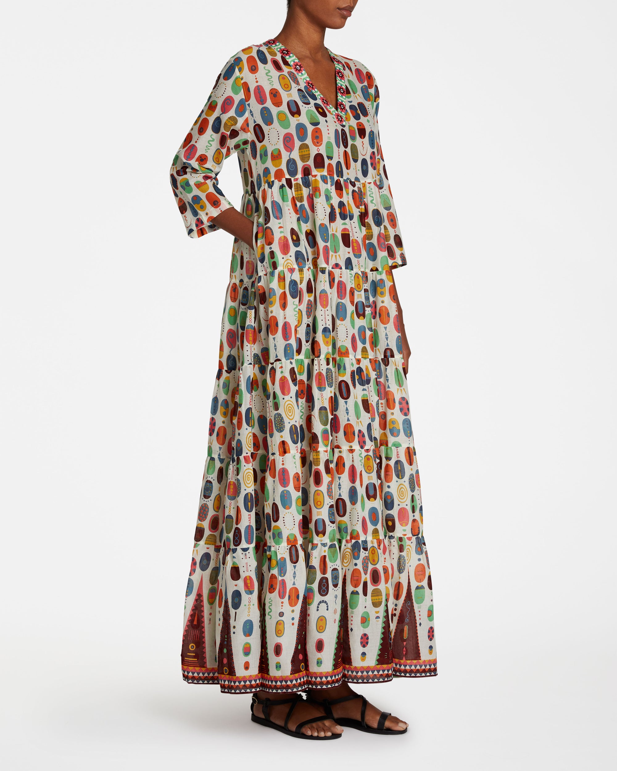 Long Caftan - Multicolor