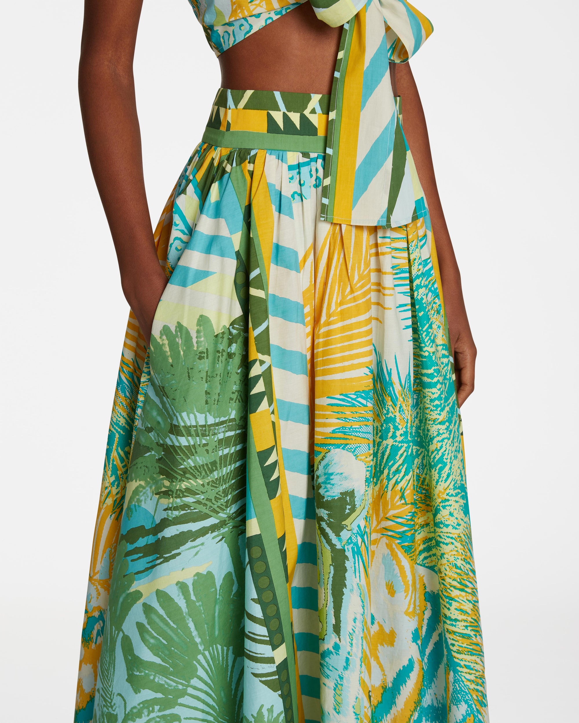 Jupe longue Ombretta - Green