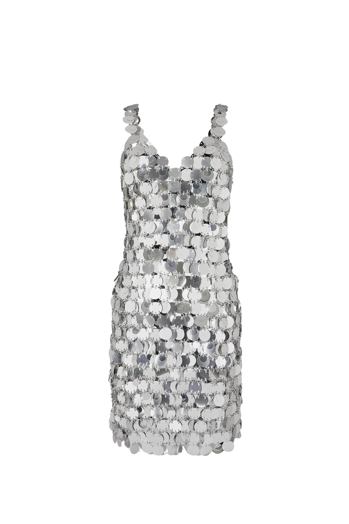 MIXTE   Robe à pastilles scintillantes - Silver