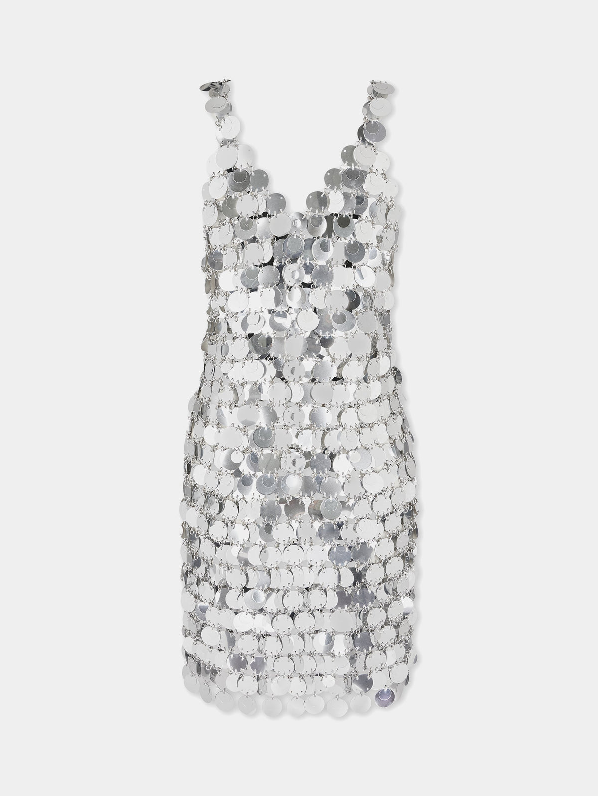 MIXTE   Robe à pastilles scintillantes - Silver