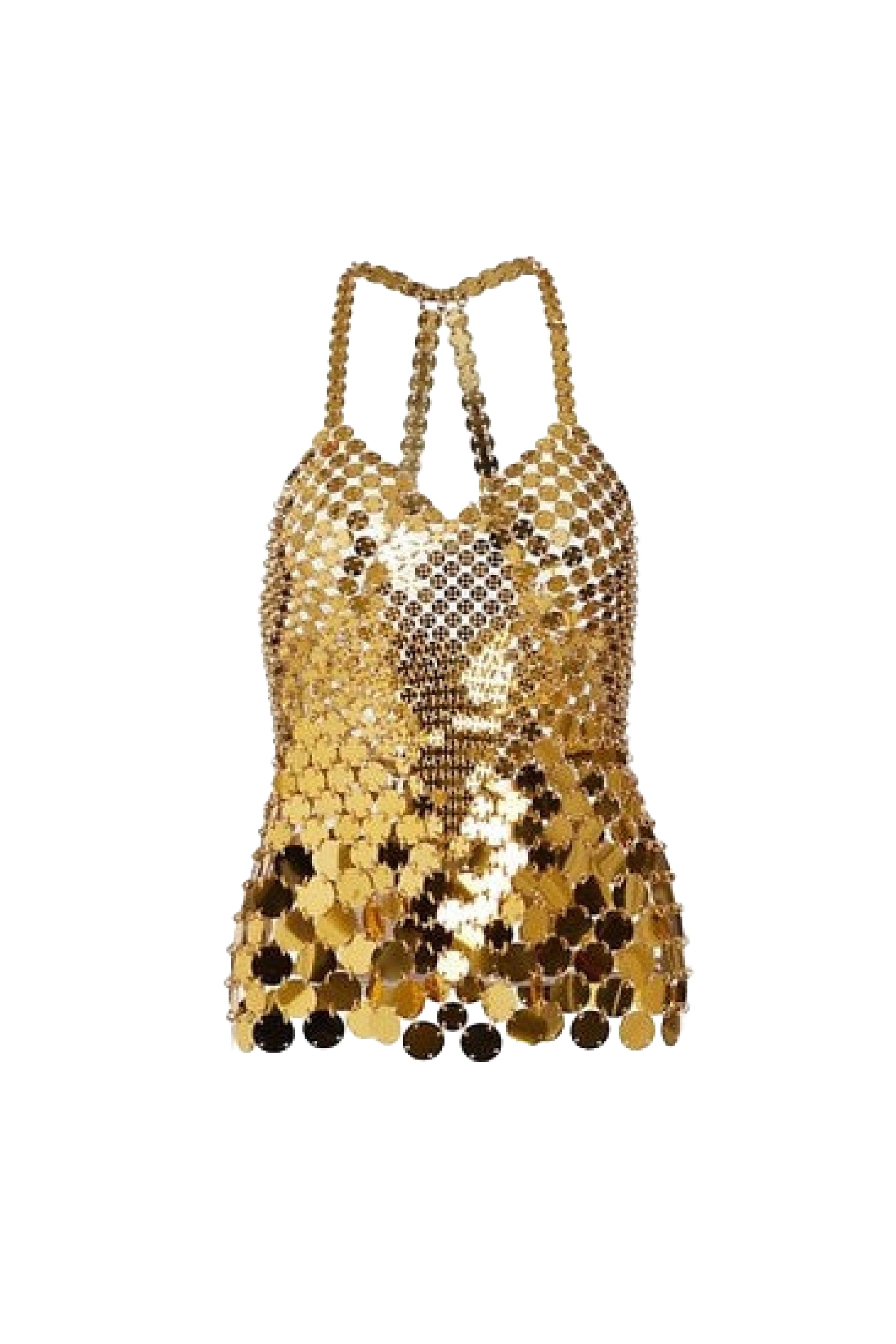 Sparkling halter top - Gold