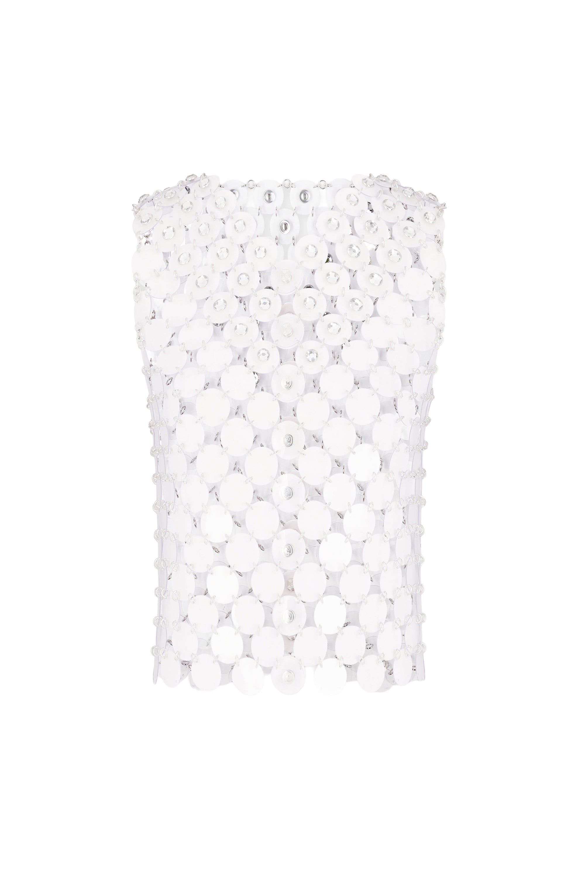 Openwork tank top in brass - Transparent