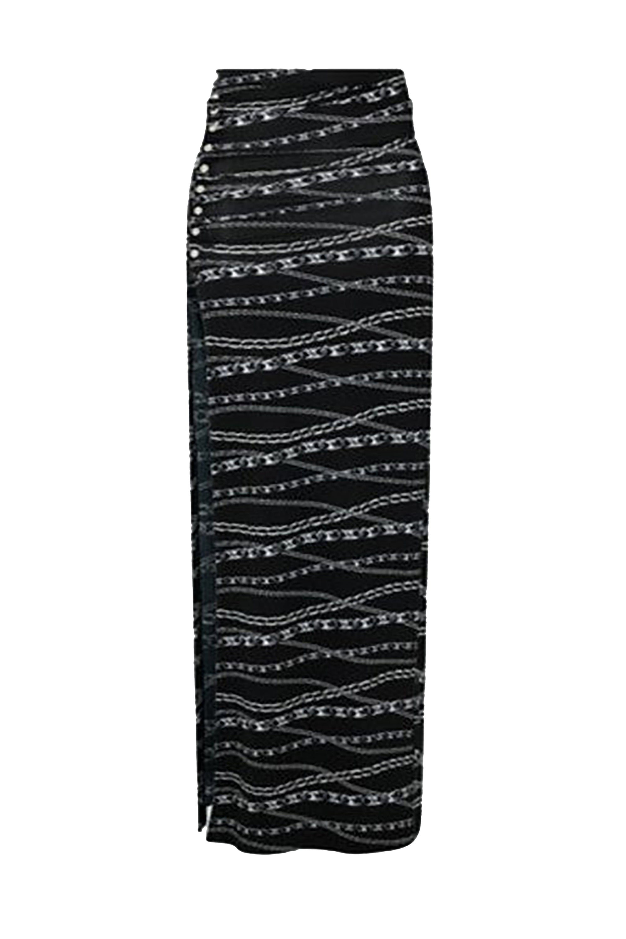 Silver Punk Chain Jupe - Silver Punk Chain