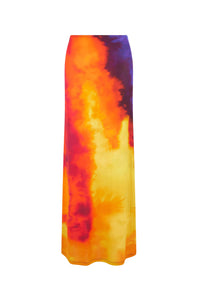 Printed long skirt - Plastic Art