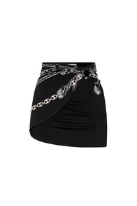 Silver Punk Chain Jupe - Silver Punk Chain