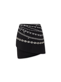 Silver Punk Chain Jupe - Silver Punk Chain