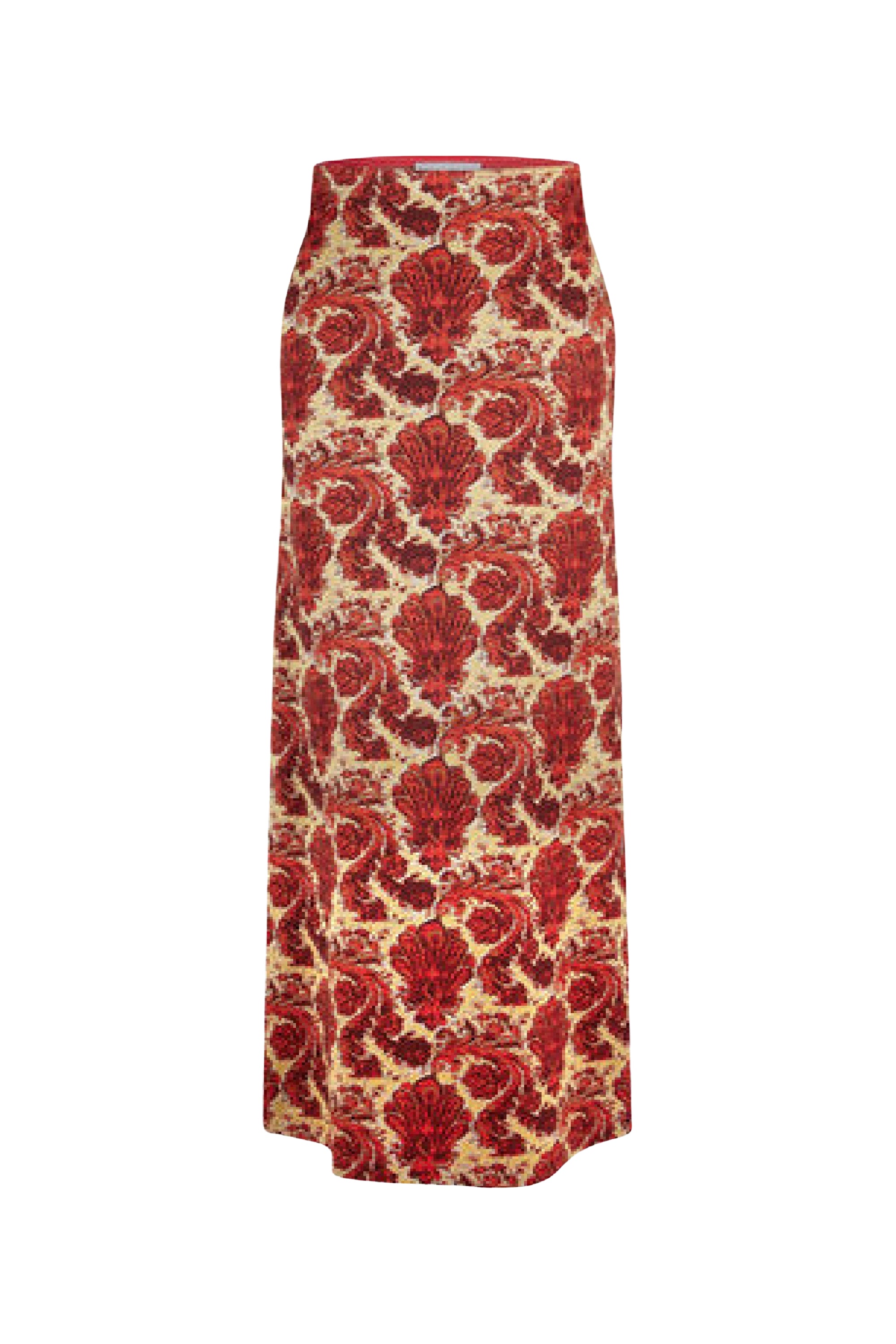 Long skirt in jersey with back slit - Jersey Grunge