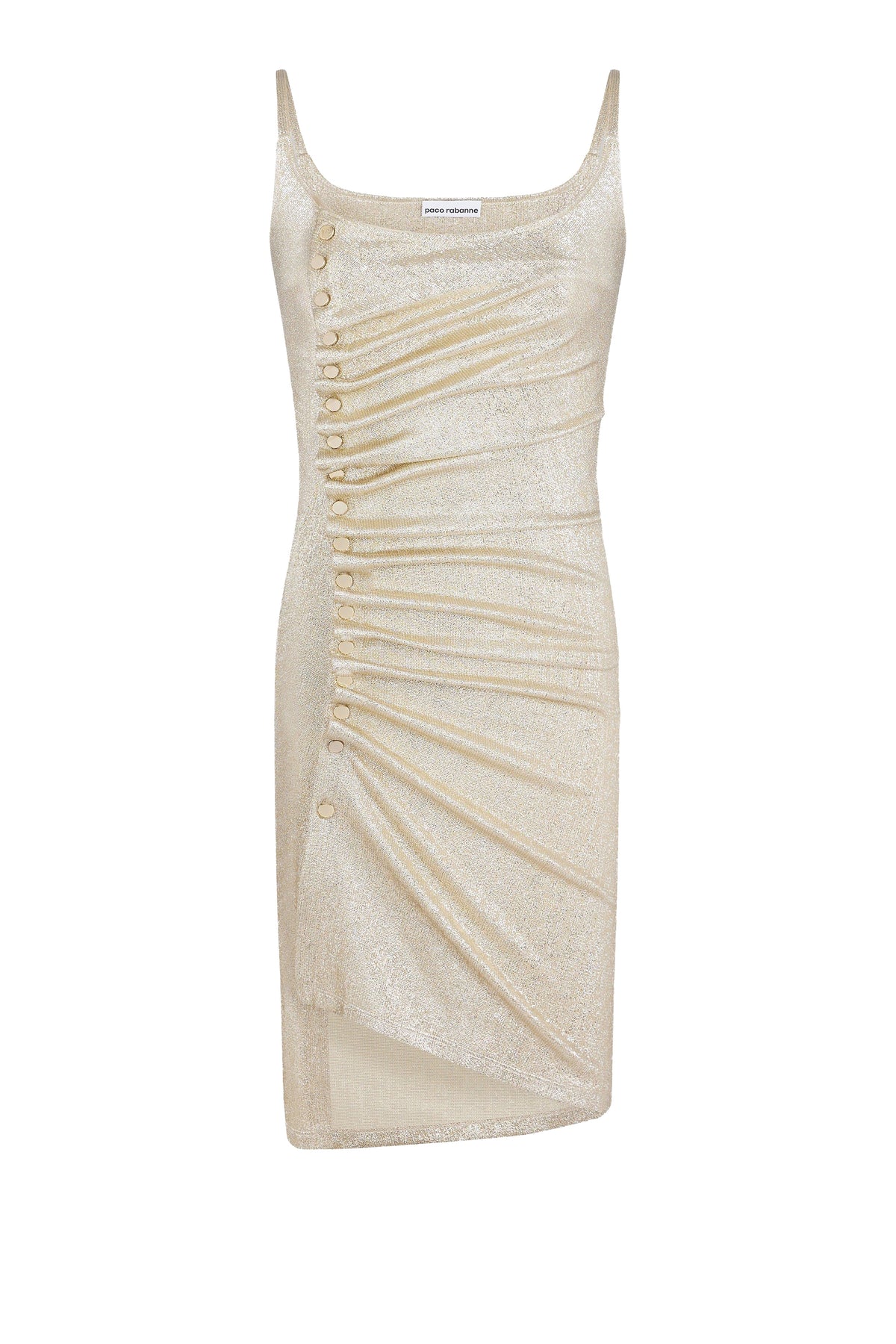 Robe courte drapée à pressions - Silver & Gold