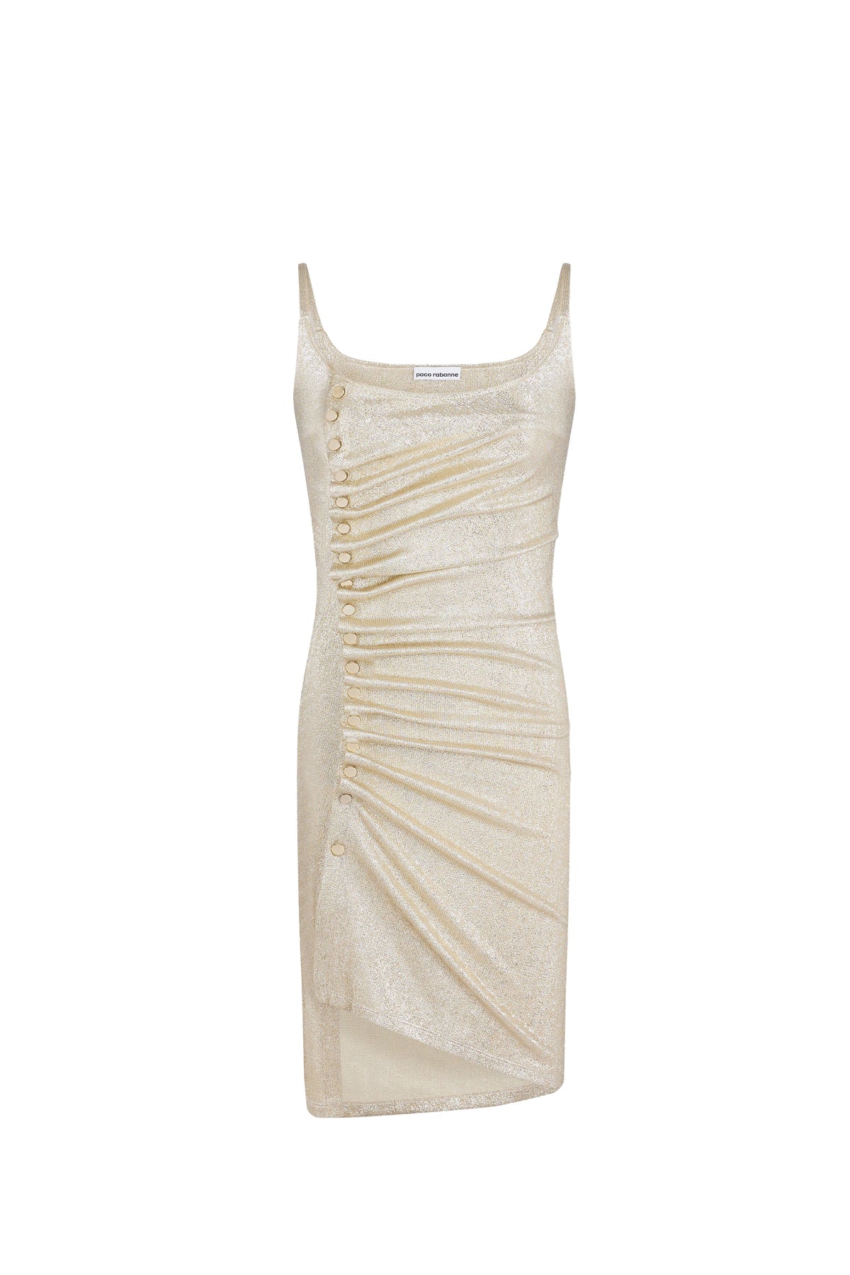 Robe courte drapée à pressions - Silver & Gold