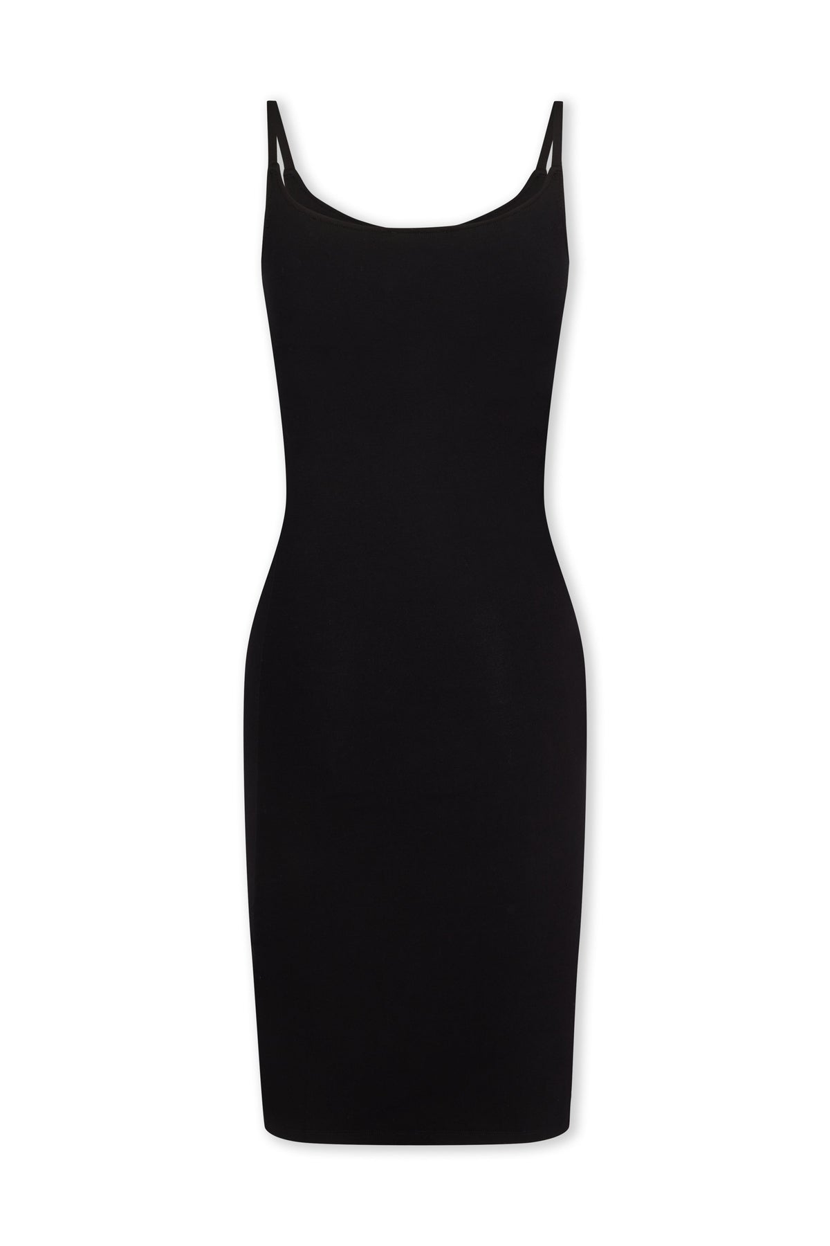 Robe courte drapée à pression - Black