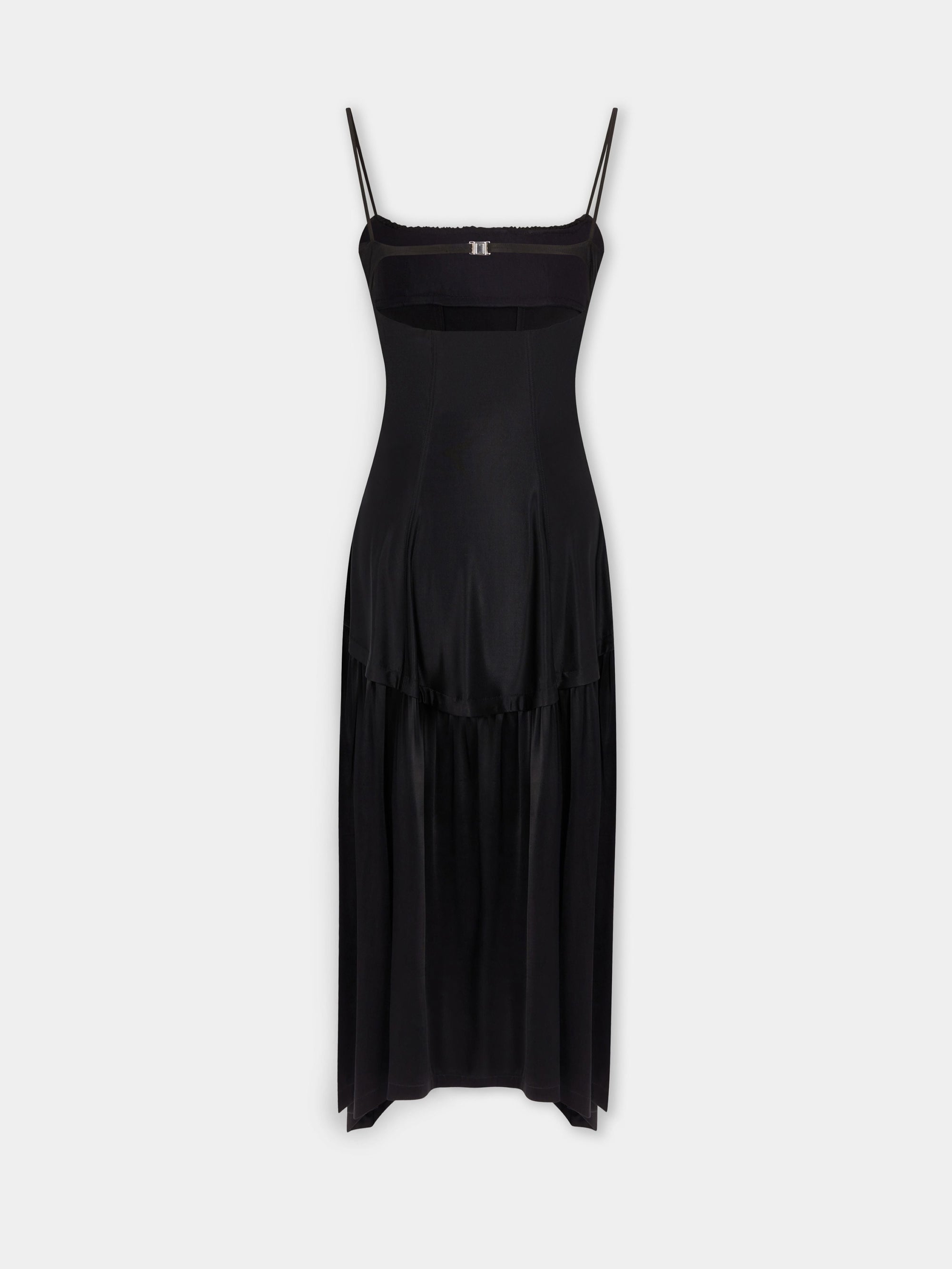 Robe longue à bretelles - Black