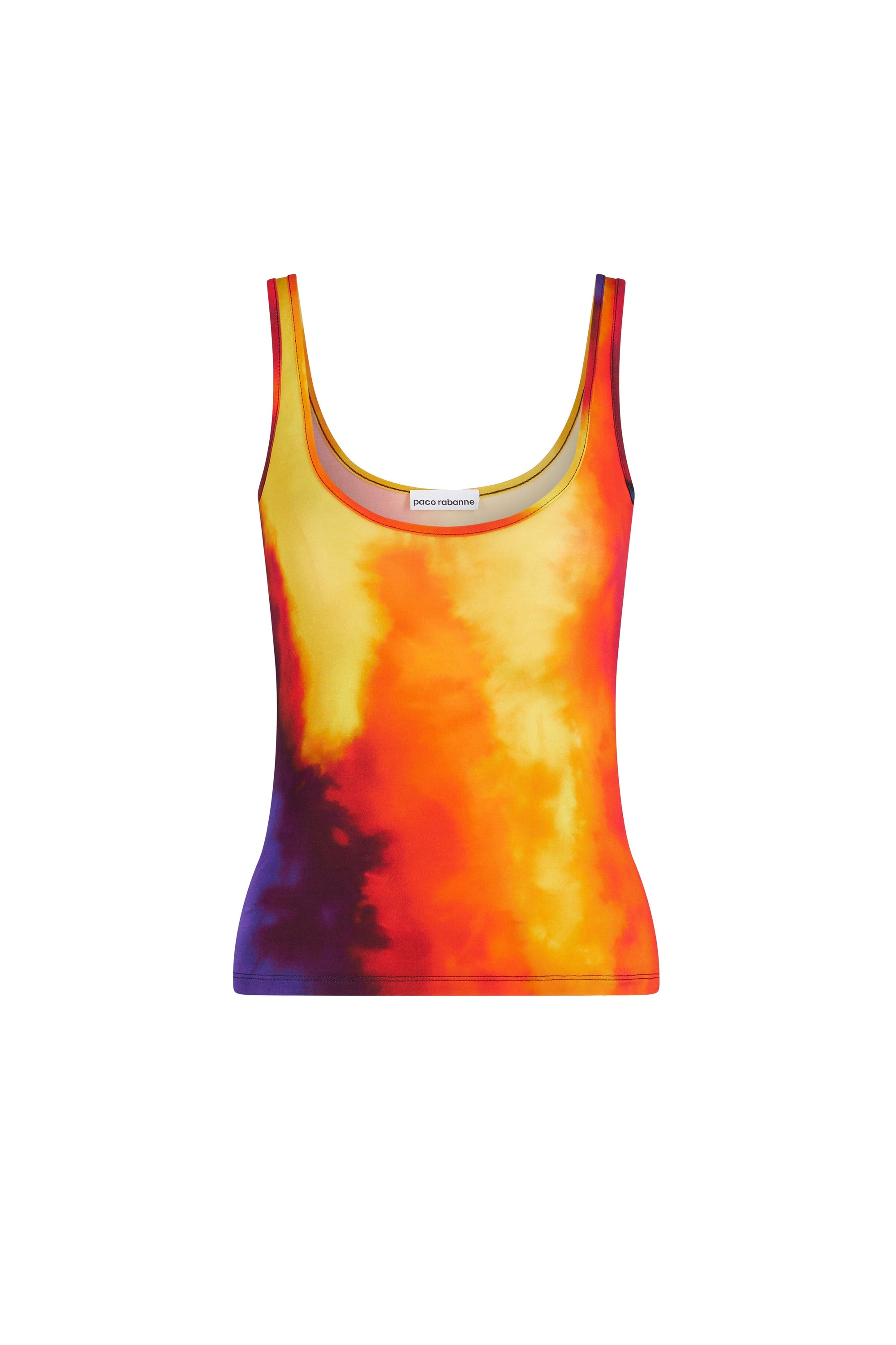 Printed second-skin tank top - Plastic Art