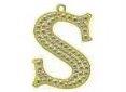NEW_11QTYrefco   Charms Strass S - Silver & Strass